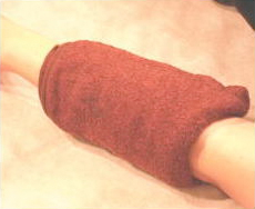 A cold towel will be applied to the 
	treat area.